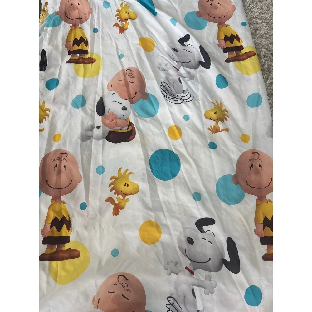 Vintage Peanuts Twin Sheet Set Charlie‎ Brown Snoopy Woodstock Best Friends 3pc